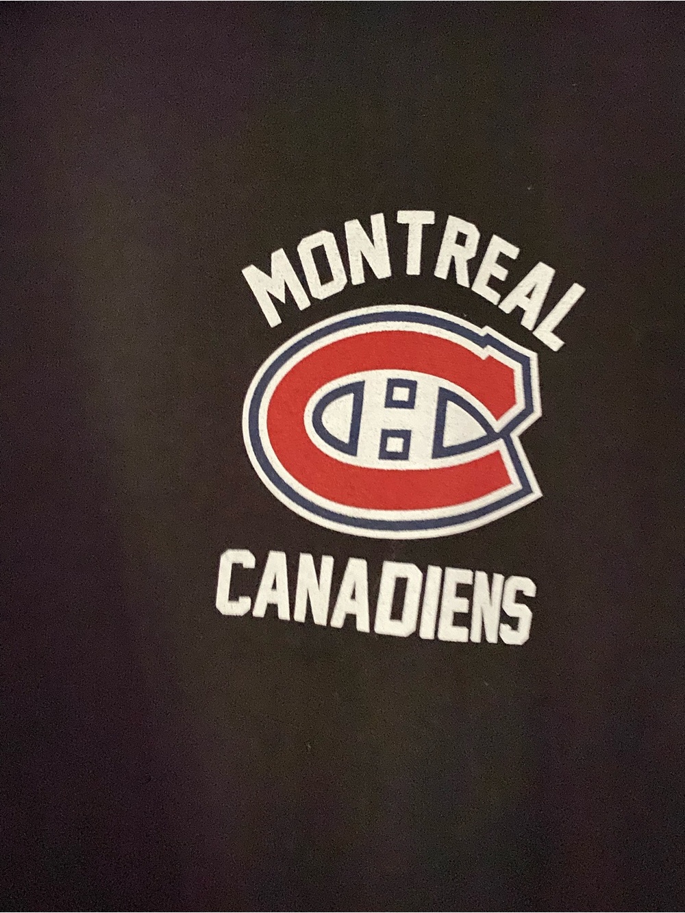 Michell & Ness Montreal Canadiens Size M Black Hooded Sweatshirt NWT unisex - Picture 2 of 6